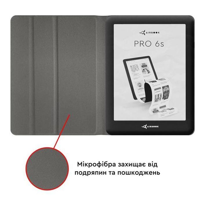 Чехол для электронной книги AirOn Premium AIRBOOK PRO 6S black (4821784627011) изображение 4