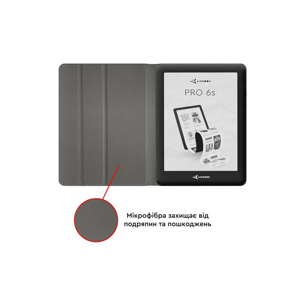 Чехол для электронной книги AirOn Premium AIRBOOK PRO 6S black (4821784627011) изображение 4