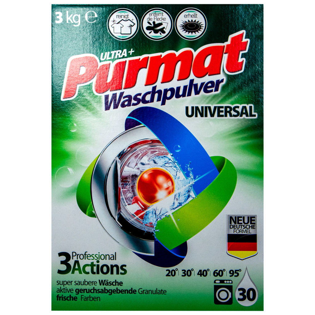 Пральний порошок Purmat Universal 3 кг (4260418932225)