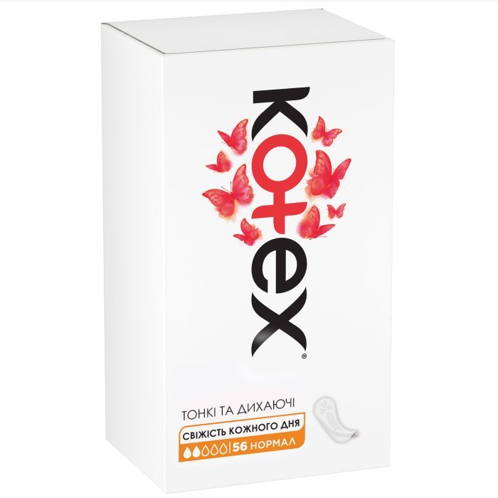 Ежедневные прокладки Kotex Normal 56 шт. (5029053548289/5029053548050) изображение 2