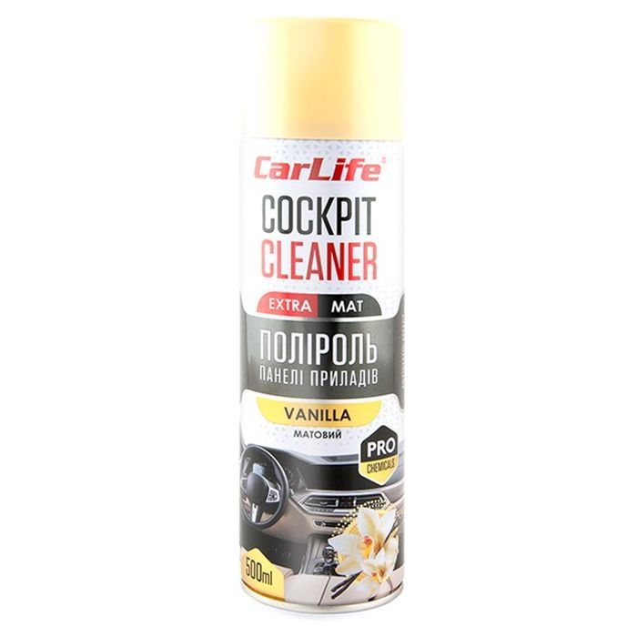 Автополироль CarLife Cockpit Cleaner EXTRA MAT Ваниль 500мл (CF520)