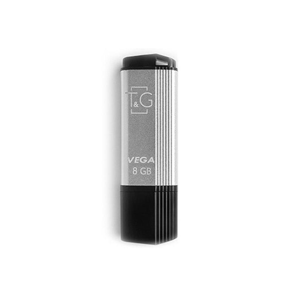 USB флеш накопичувач T&G 8GB 121 Vega Series Silver USB 2.0 (TG121-8GBSL)