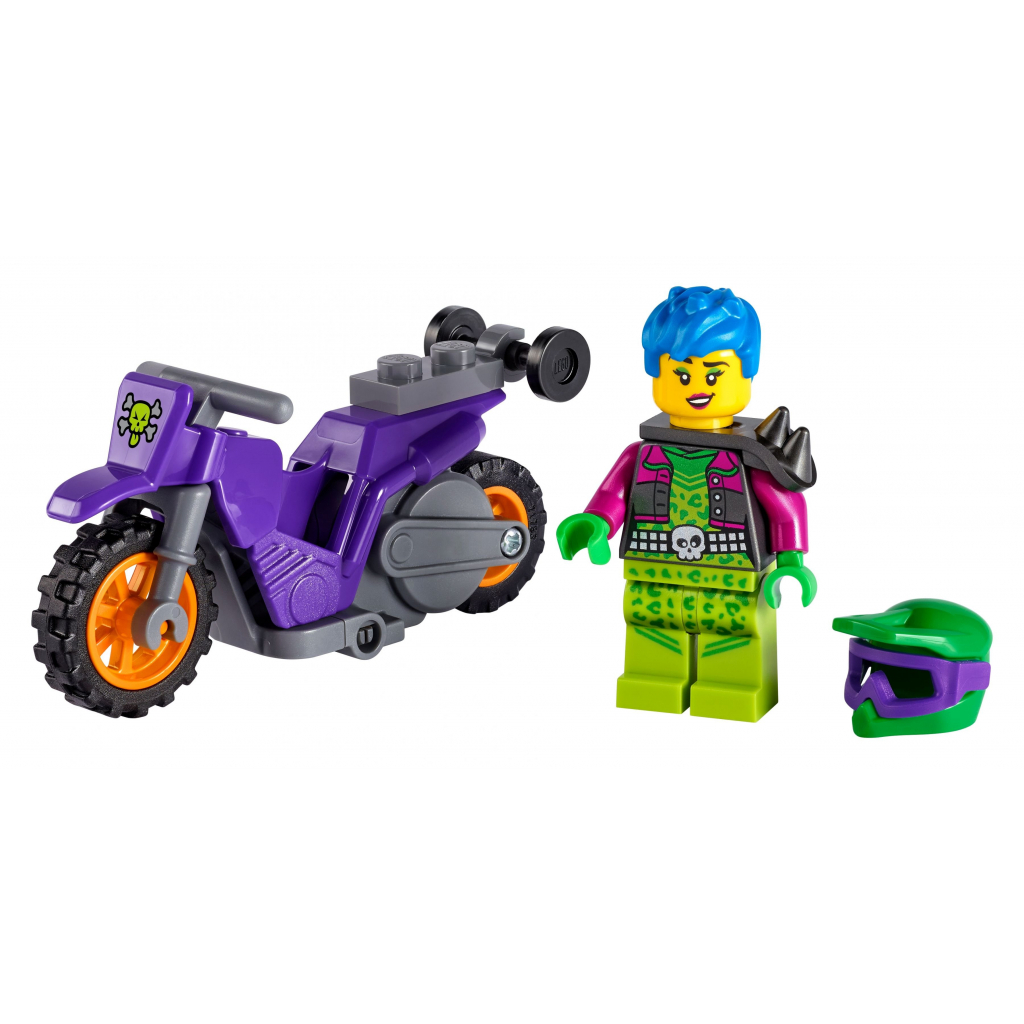 Конструктор LEGO City Stuntz Акробатичний трюковий мотоцикл 14 деталей (60296) зображення 2