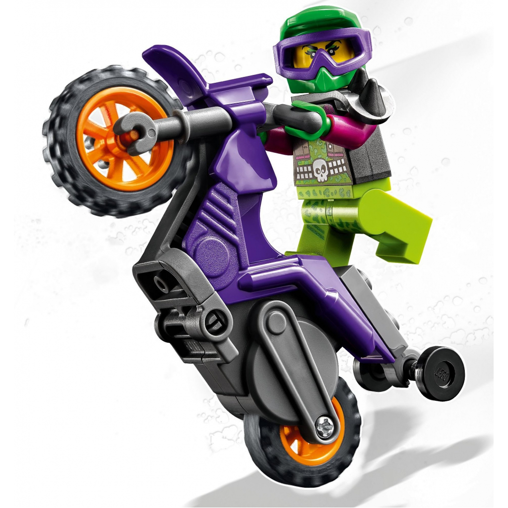 Конструктор LEGO City Stuntz Акробатический трюковый мотоцикл 14 деталей (60296) изображение 3