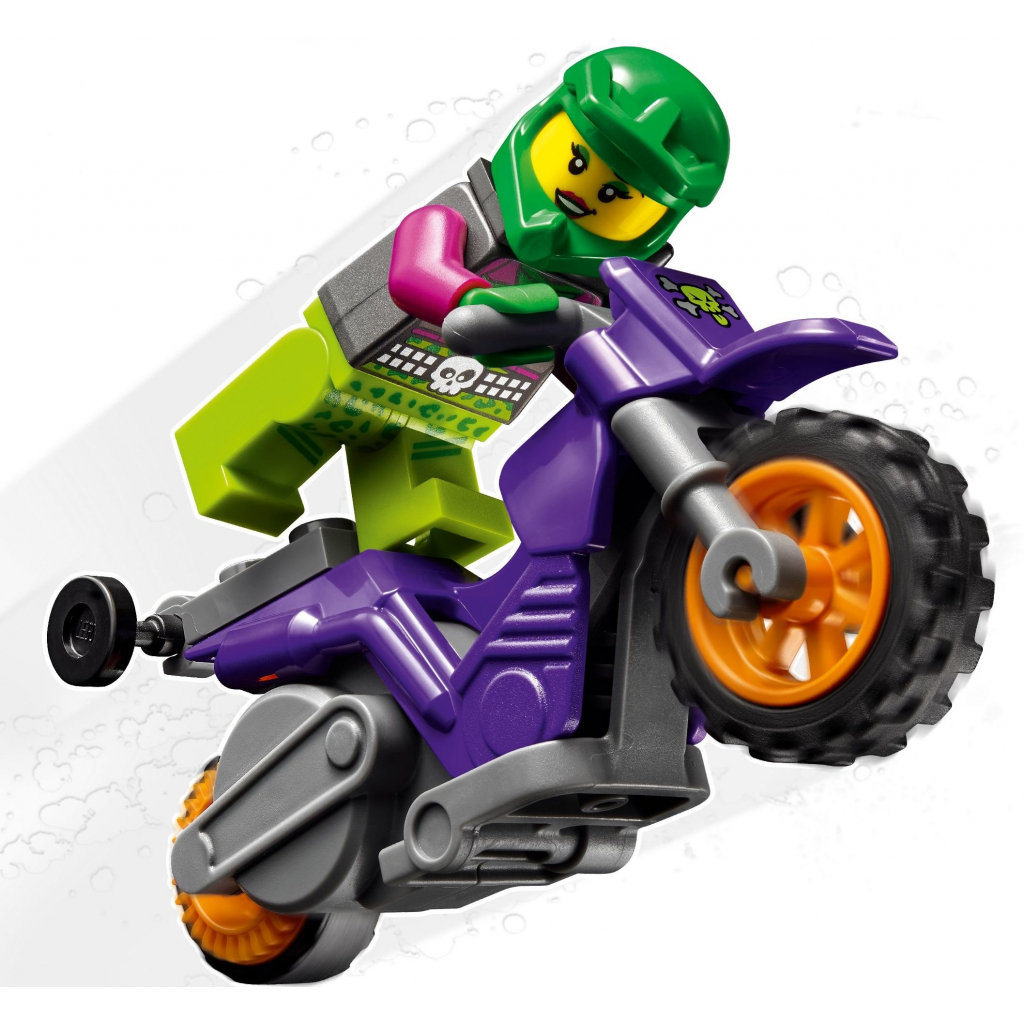 Конструктор LEGO City Stuntz Акробатичний трюковий мотоцикл 14 деталей (60296) зображення 4