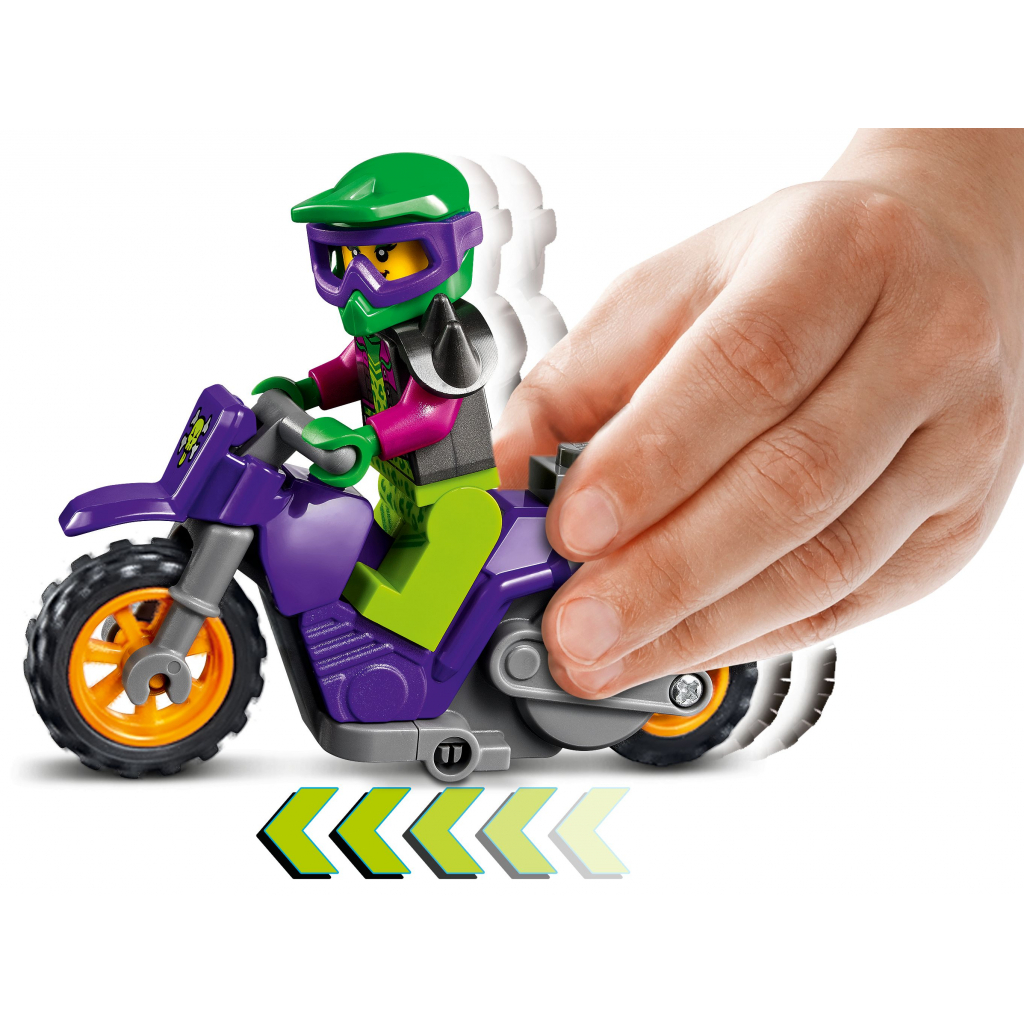 Конструктор LEGO City Stuntz Акробатический трюковый мотоцикл 14 деталей (60296) изображение 5