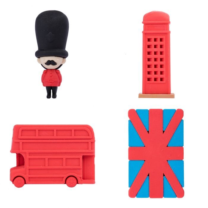 Гумка Yes London, набір 4шт (560558) зображення 2