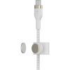 Дата кабель USB-C to USB-C 1.0m BRAIDED SILICONE white Belkin (CAB011BT1MWH) изображение 4