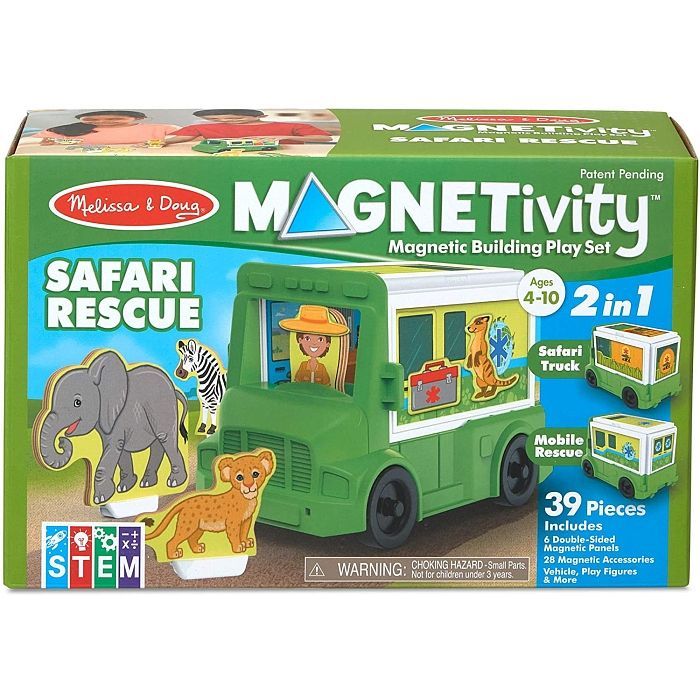 Ігровий набір Melissa&Doug магнітний Сафарі - рятувальна машина (MD30666)