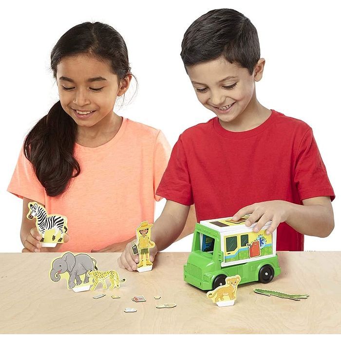 Ігровий набір Melissa&Doug магнітний Сафарі - рятувальна машина (MD30666) зображення 4