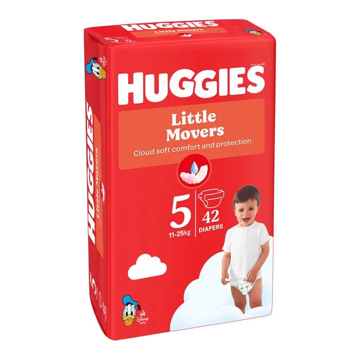 Підгузки Huggies Little Movers 5 (11-25 кг) Jumbo 42 шт (5029053567884_5029053567594) зображення 2 Підгузки Huggies Little Movers 5 (11-25 кг) Jumbo 42 шт (5029053567884_5029053567594) зображення 2