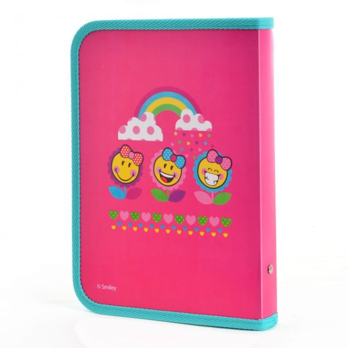 Папка для тетрадей Yes В5 на молнии Smiley World pink (491363) изображение 2
