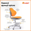 Дитяче крісло ErgoKids Mio Classic Y-405 Orange (Y-405 OR) зображення 9
