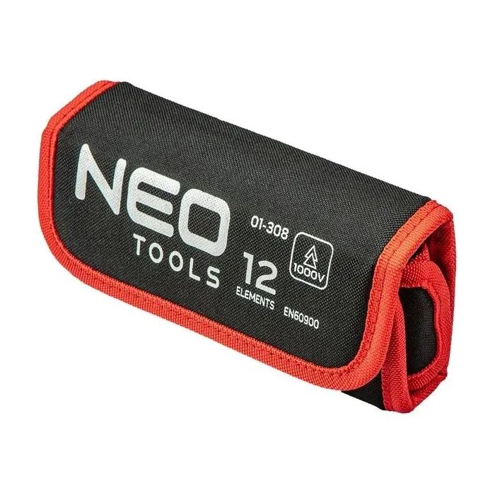 Набор отверток Neo Tools диэлектрическая ьитодержатель 1/4", 10 сменных вставок для р (01-308) изображение 2