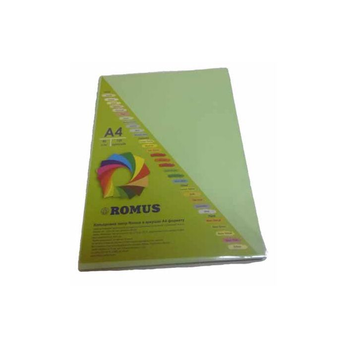 Бумага Romus A4 80 г/м2 100sh Light green (R50638)