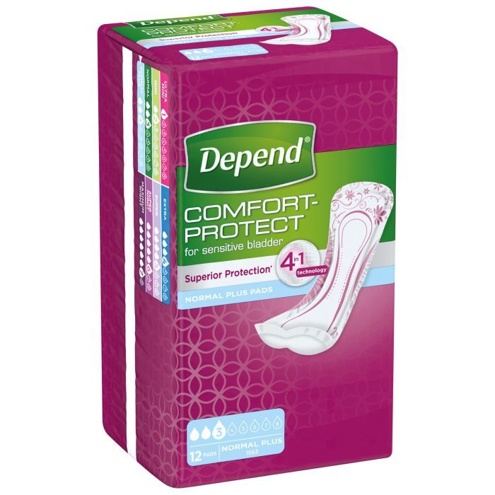 Урологические прокладки Depend Normal Plus Pad 12 шт. (5029053546162/5029053561585) изображение 2