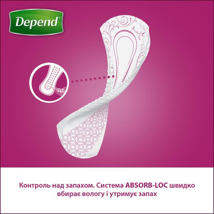Урологические прокладки Depend Normal Plus Pad 12 шт. (5029053546162/5029053561585) изображение 5