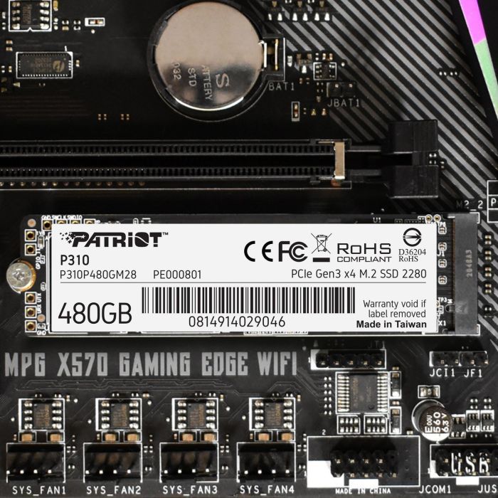 Накопитель SSD M.2 2280 240GB Patriot (P310P240GM28) изображение 6