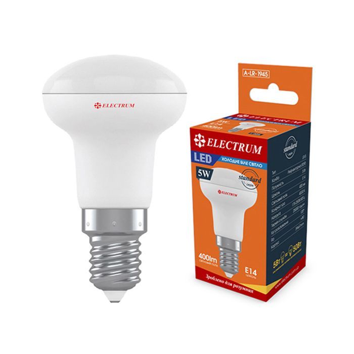 Лампочка Electrum R39 5W PA LR- 5 Е14 4000K (A-LR-1945) зображення 2