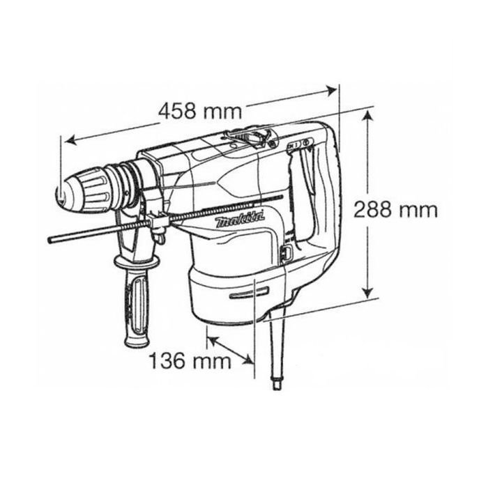 Перфоратор Makita HR4501C SDS-MAX (HR4501C) изображение 2