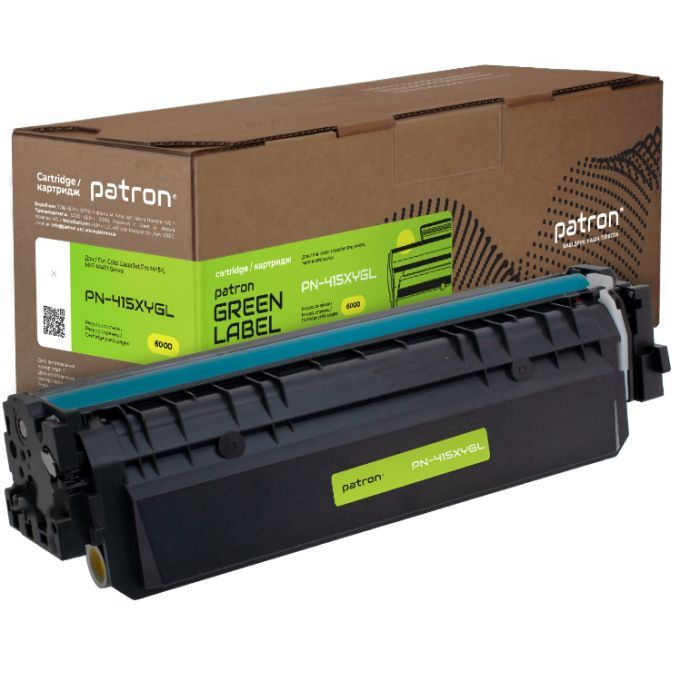 Картридж Patron HP 415X (W2032X) Green Label, yellow (PN-415XYGL)