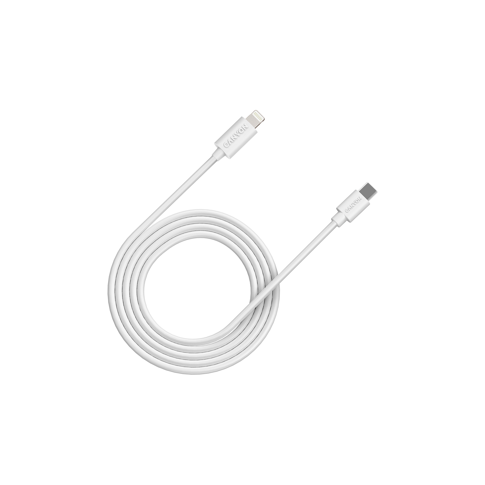 Дата кабель USB-C to Lightning 2.0m 3A White Canyon (CNE-CFI12W)