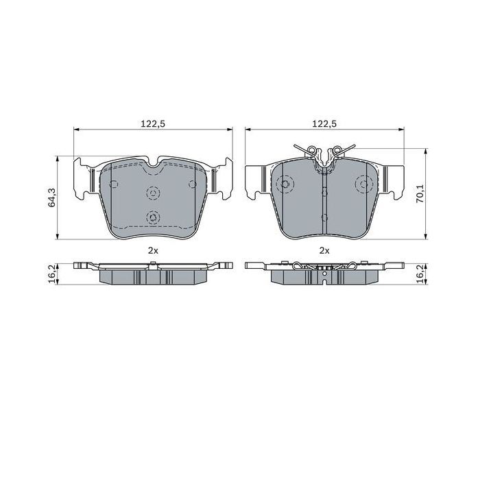 Гальмівні колодки Bosch 0 986 424 334 зображення 7