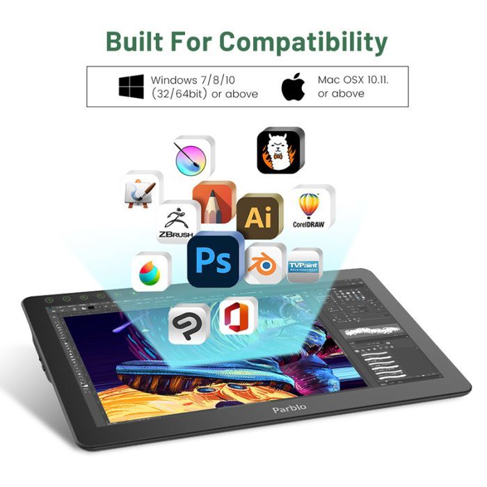 Планшет-монитор Parblo Coast 16 Pro (COAST16PRO) изображение 5