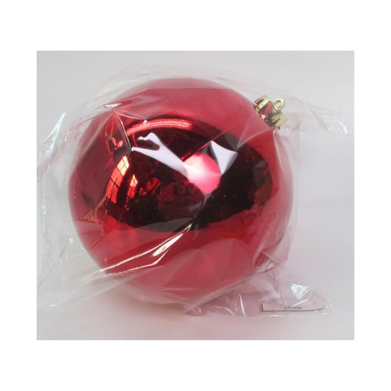 Елочная игрушка Novogod`ko шар, пластик, 15 см, красный, глянец (974067)