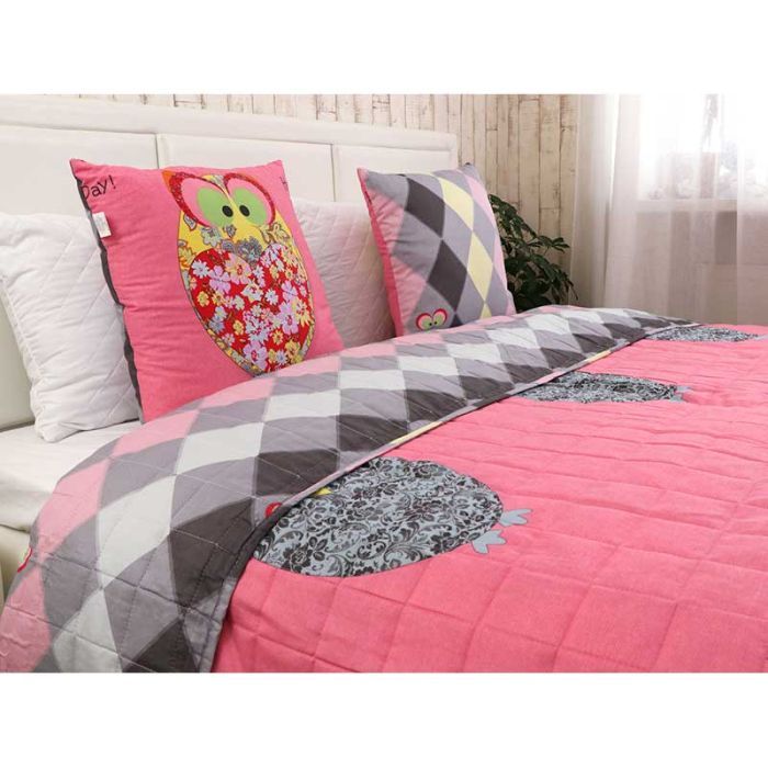 Подушка Руно декоративна "Owl Red" 50х50 см (306_Owl Red) зображення 3