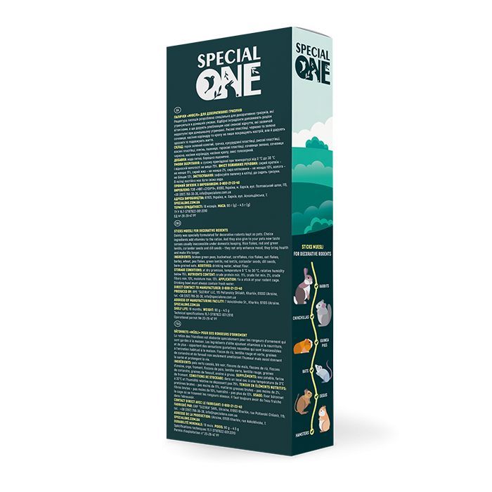 Вітаміни для гризунів Special One "Мюслі" 90 г (4823082423484) зображення 2