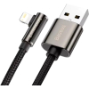Дата кабель USB 2.0 AM to Lightning 1.0m CALCS 2.4A 90 Legend Series Elbow Black Baseus (CALCS-01) зображення 2