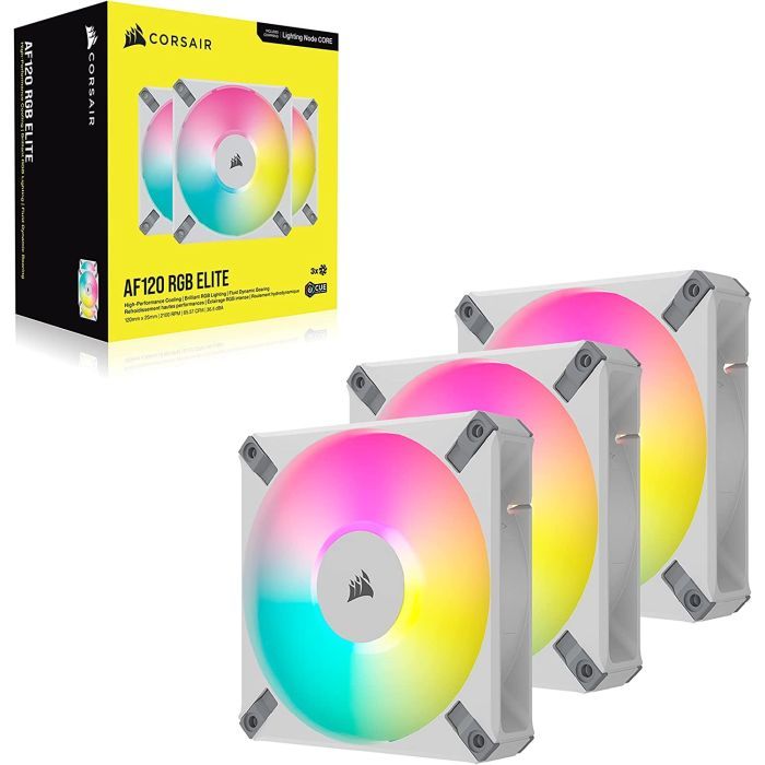 Кулер для корпуса Corsair AF120 RGB Elite White Triple Pack (CO-9050158-WW) изображение 2