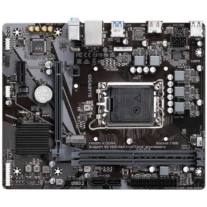 Материнская плата GIGABYTE H610M K DDR4 изображение 4