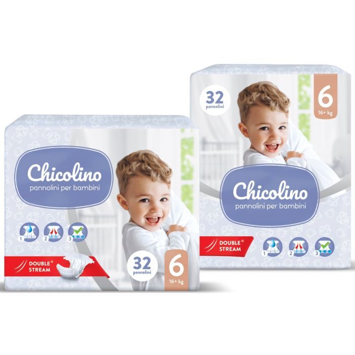 Подгузники Chicolino Middle Размер 6 (16+ кг) 32 шт (4823098410560) изображение 2