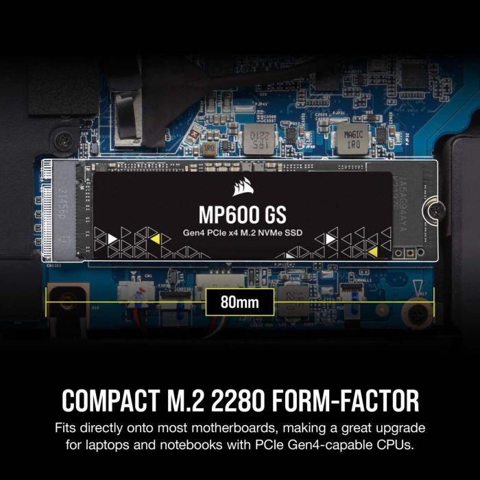 Накопитель SSD M.2 2280 1TB MP600GS Corsair (CSSD-F1000GBMP600GS) изображение 11