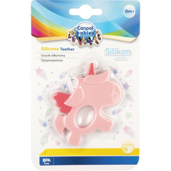Прорезыватель Canpol babies силиконовая Единорог розовый (51/007) изображение 2