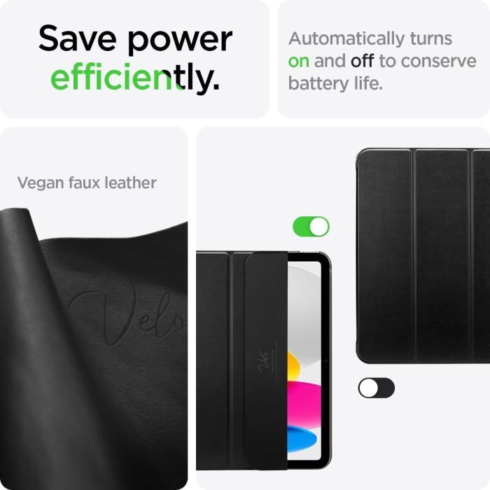 Чохол до планшета Spigen Apple iPad 10.9" (2022) Smart Fold, Black (ACS05309) зображення 8