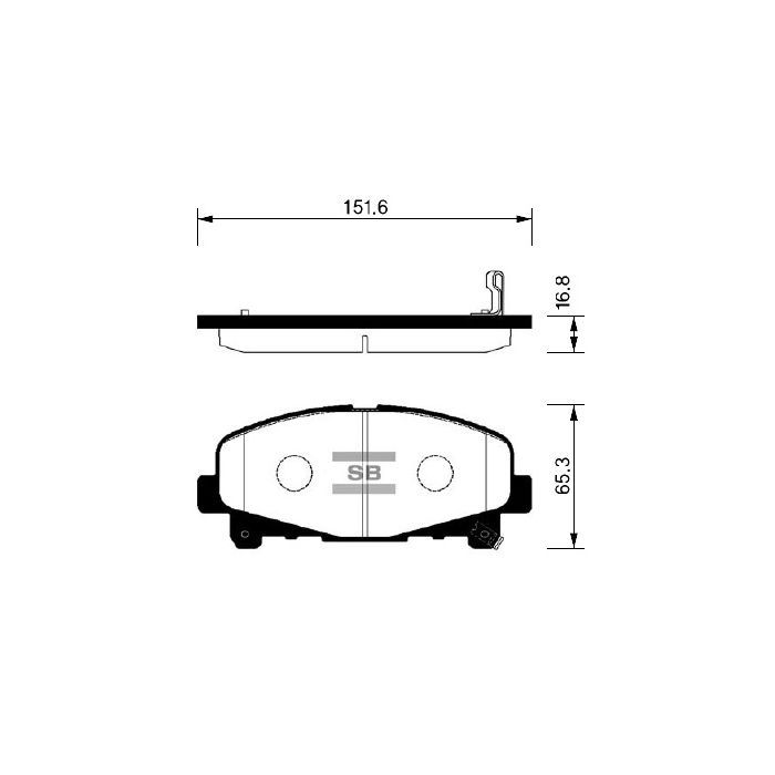 Тормозные колодки HI-Q SP1606