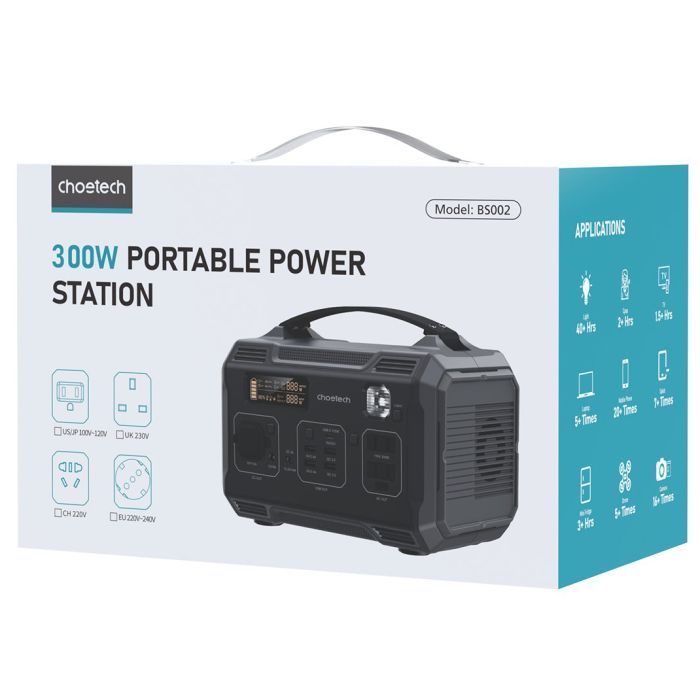 Зарядна станція Choetech BS002 300W (BS002) зображення 4