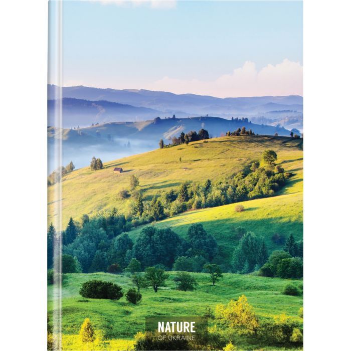 Блокнот Optima Nature of Ukraine: пейзаж А4, твердая обкл. 96 листов, клетка (O20378-13)