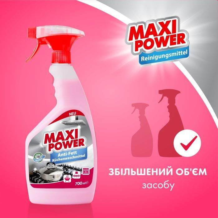 Спрей для чистки кухни Maxi Power Anti-Fett 700 мл (4823098412069) изображение 3