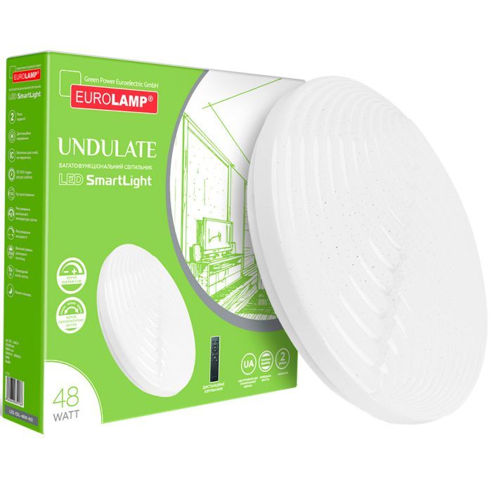 Світильник Eurolamp Undulate N31 48W 3000K (LED-ESL-48W-N31) зображення 2