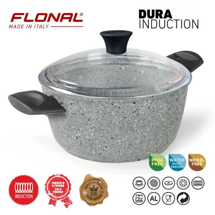Кастрюля Flonal Dura Induction 4,3 л з кришкою (DUICV2430) изображение 2
