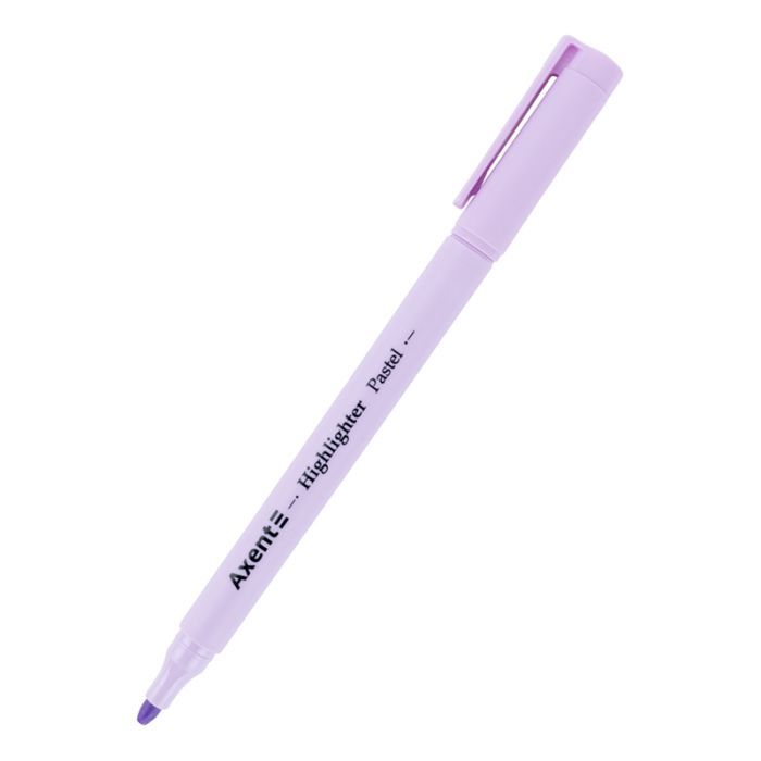 Маркер Axent Highlighter Pastel 2-4 мм клиновидный лавандовый (2533-36-A)