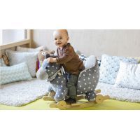Качалка детская Kinderkraft Лошадка с колесами Gray (5902533908134) изображение 7