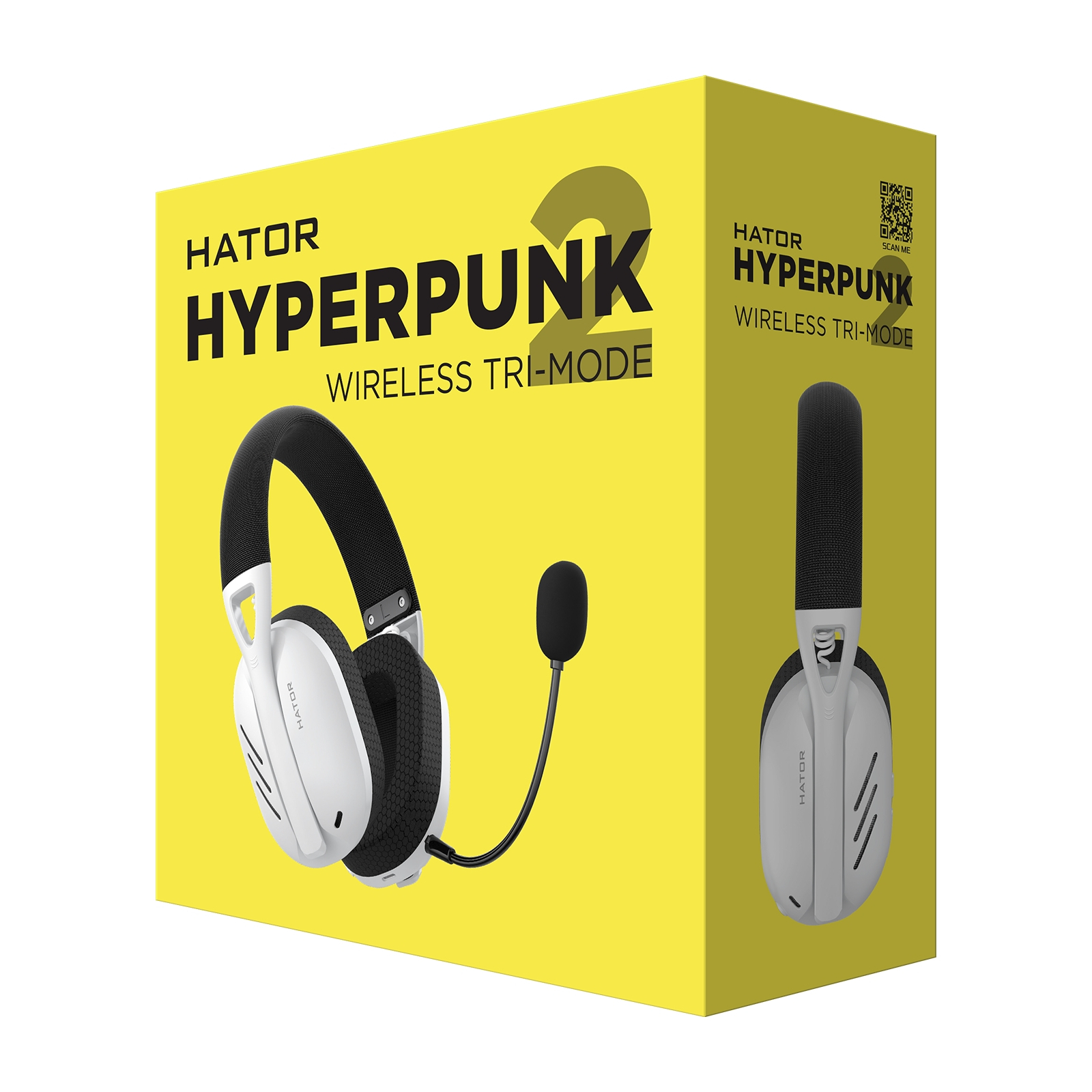 Навушники Hator Hyperpunk 2 Wireless Tri-mode Black/Yellow (HTA-857) зображення 6