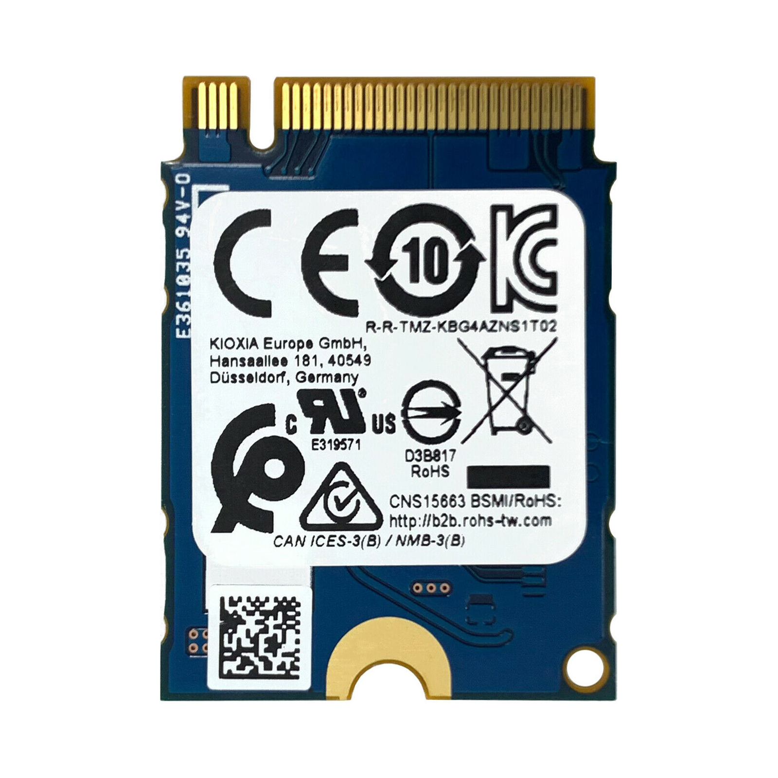 Накопитель SSD M.2 2230 256GB Kioxia (KBG40ZNS256G) изображение 2