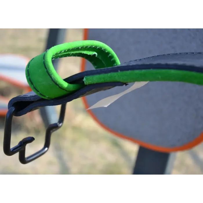 Атлетичний пояс MadMax MFB-302 Quick Release Belt шкіряний Black/Green M (MFB-302_M) зображення 10