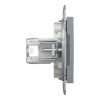 Комп'ютерна розетка Schneider Electric RJ45 UTP КАТ. 5Е ПОДВІЙНА ASFORA СТАЛЬ (EPH4400162) зображення 4